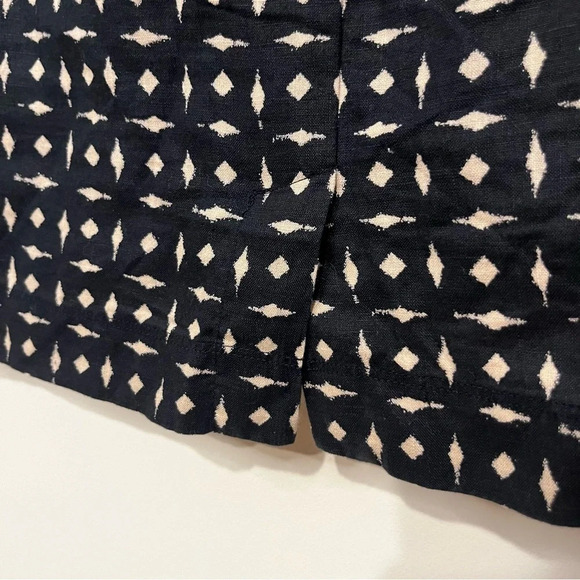 J. JILL 100% Linen Boho Geometric Print Spring Summer Light Shift Dress - Picture 8 of 9